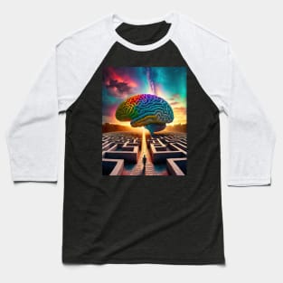 brain maze Baseball T-Shirt